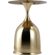 Oslo Side Table Round Stainless Steel Top and Pedestal Base - Elax Furniture