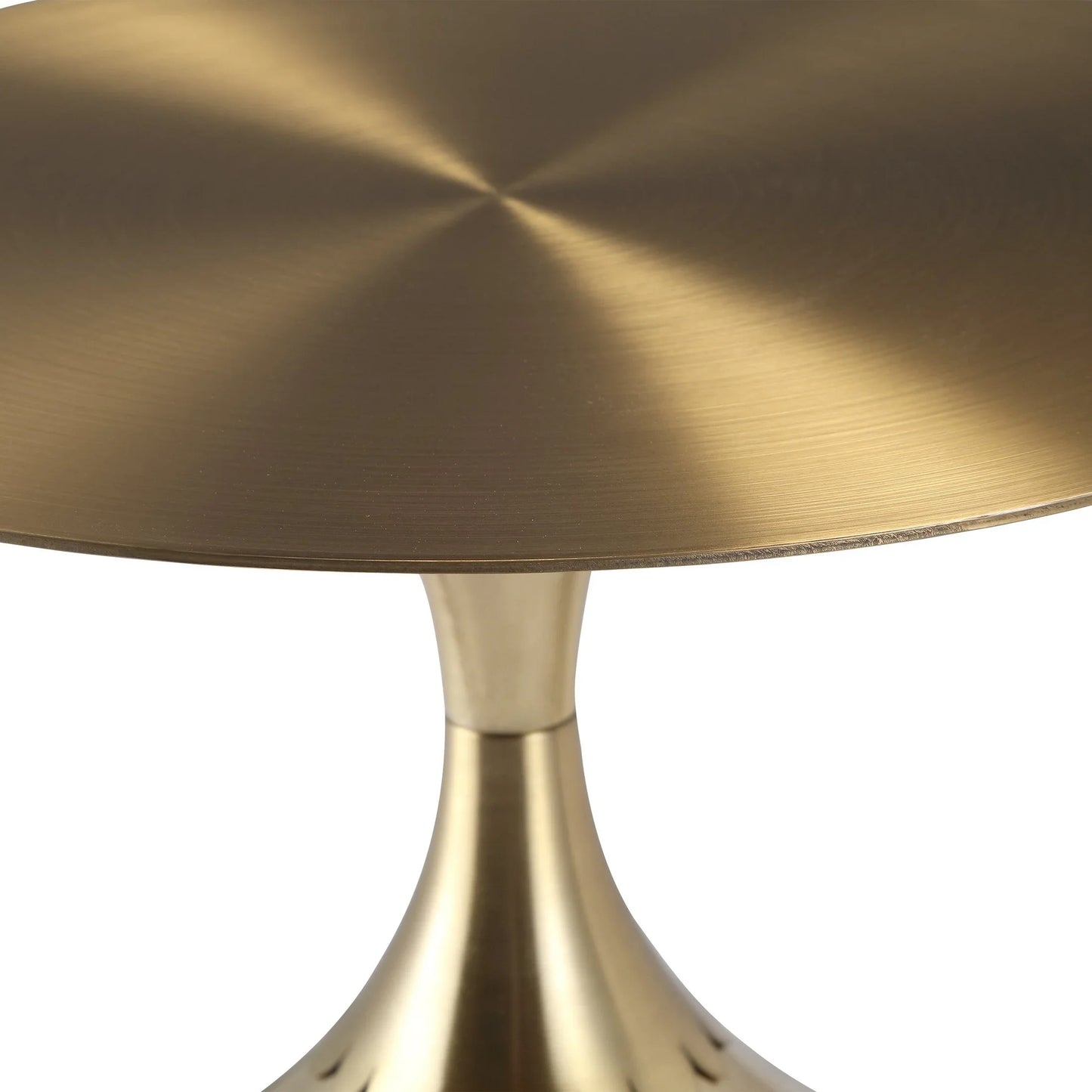 Oslo Side Table Round Stainless Steel Top and Pedestal Base - Elax Furniture