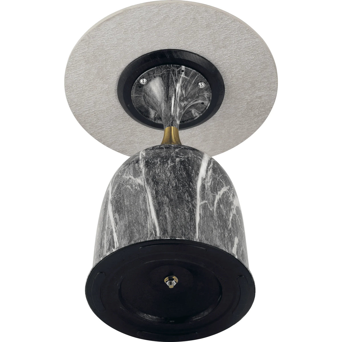 Oslo Side Table Round Sintered Stone with Stainless Steel Base - Elax Furniture