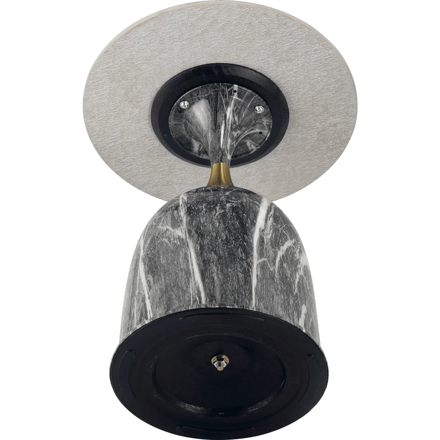 Oslo Side Table Round Sintered Stone with Stainless Steel Base - Elax Furniture