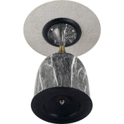 Oslo Side Table Round Sintered Stone with Stainless Steel Base - Elax Furniture