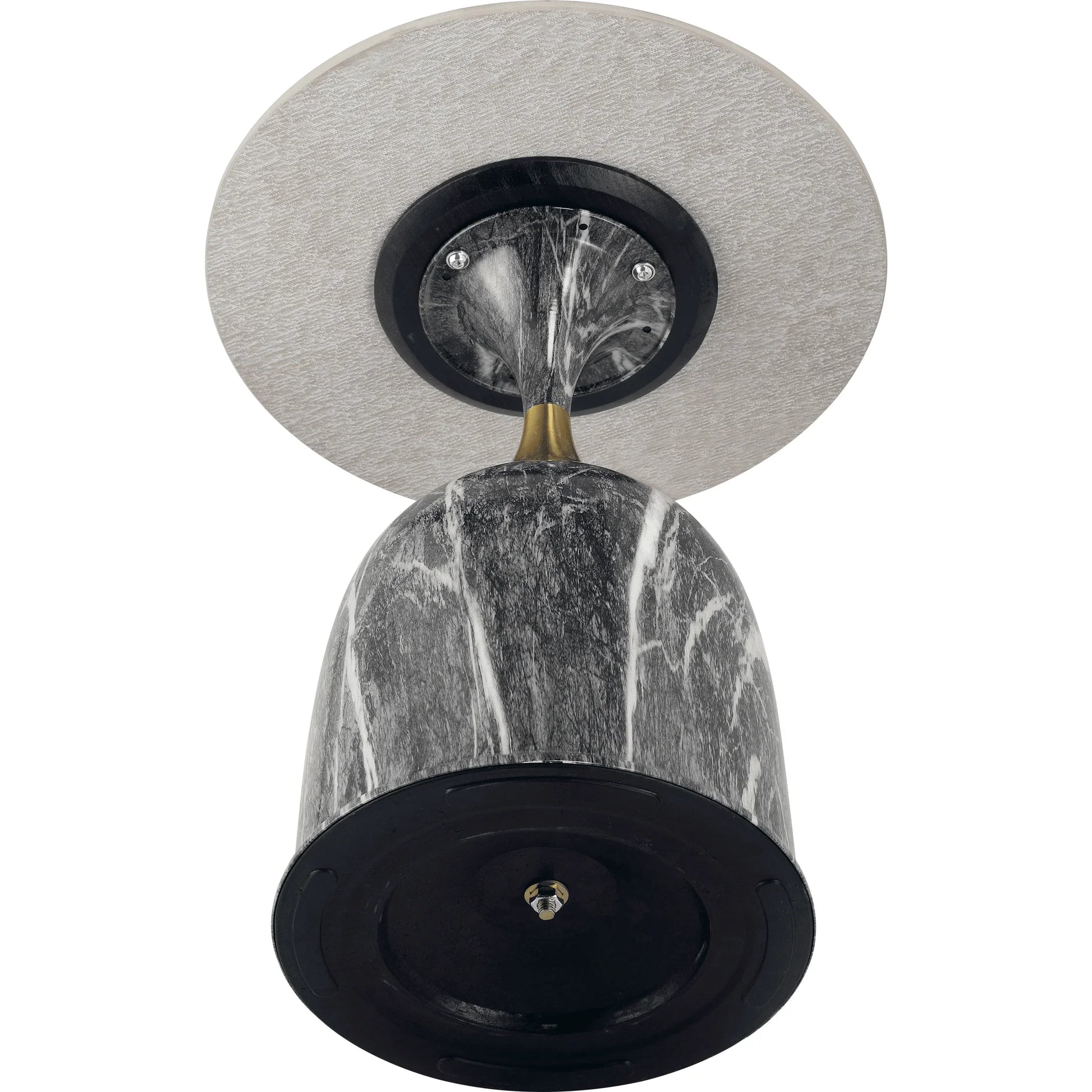 Oslo Side Table Round Sintered Stone with Stainless Steel Base - Elax Furniture