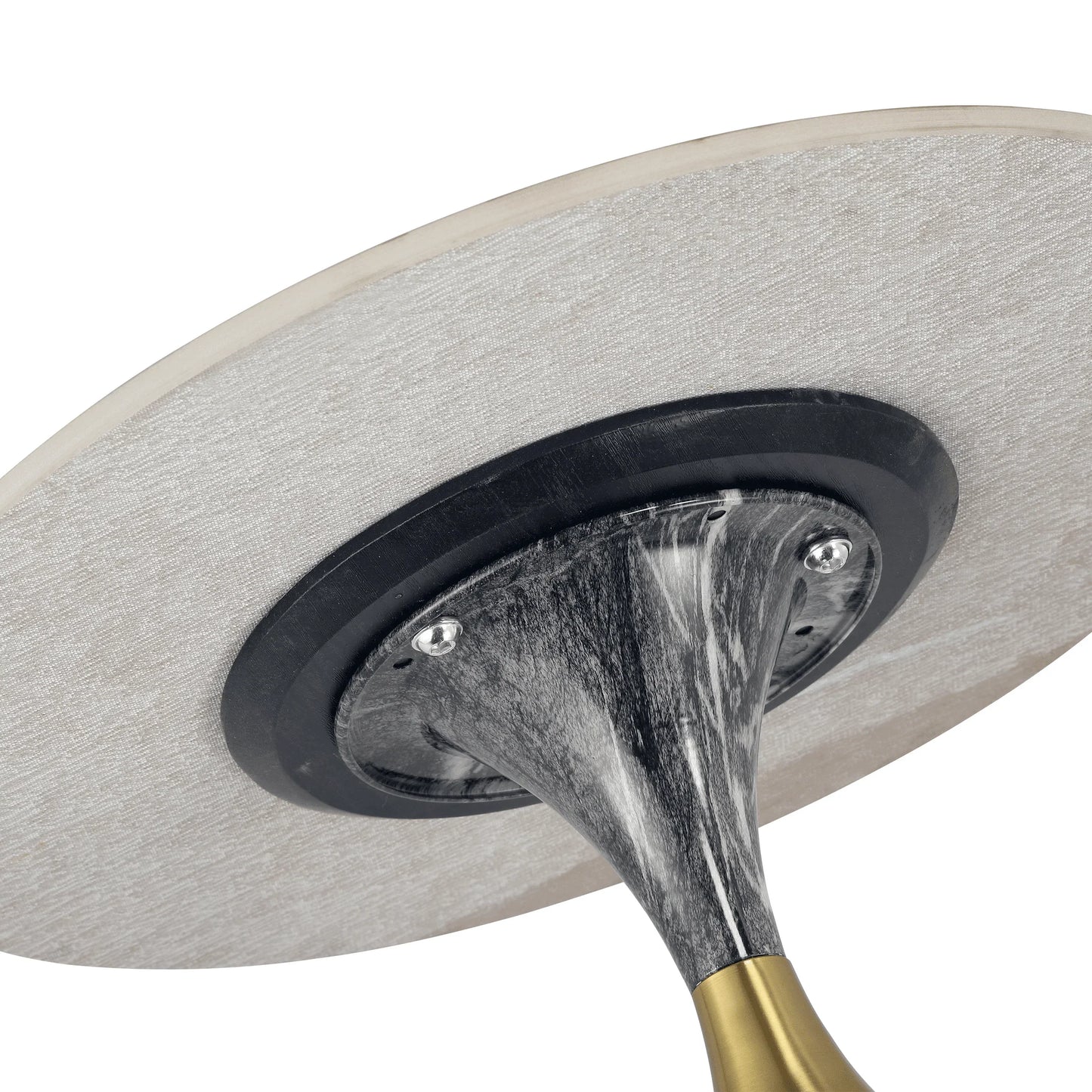 Oslo Side Table Round Sintered Stone with Stainless Steel Base - Elax Furniture