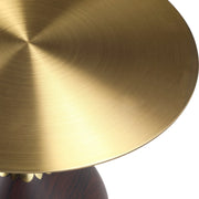 Oslo Side Table Round Stainless Steel Top and Pedestal Base - Elax Furniture