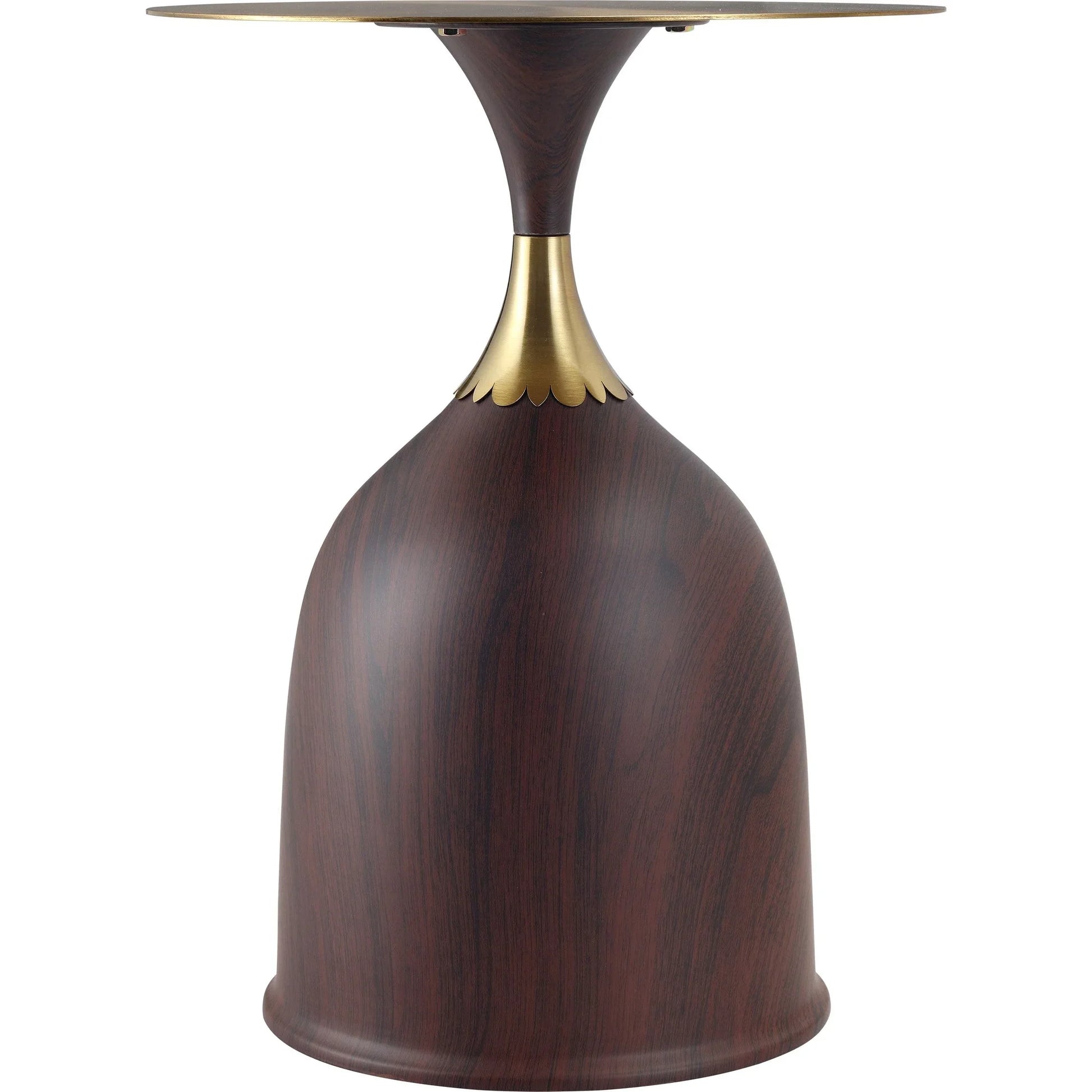 Oslo Side Table Round Stainless Steel Top and Pedestal Base - Elax Furniture