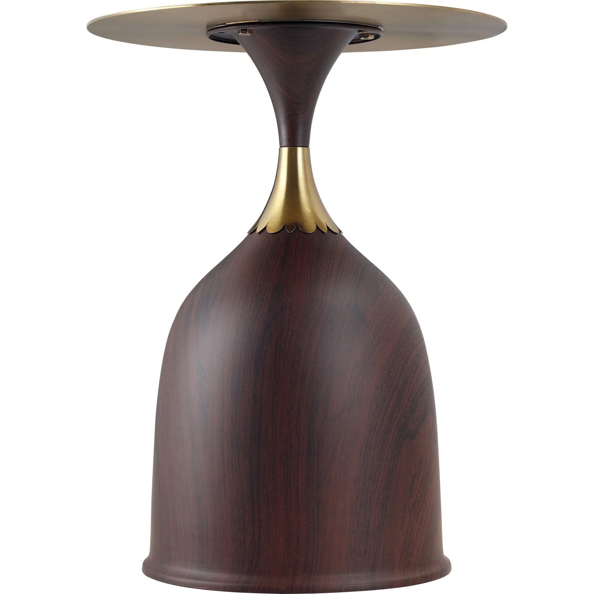 Oslo Side Table Round Stainless Steel Top and Pedestal Base - Elax Furniture