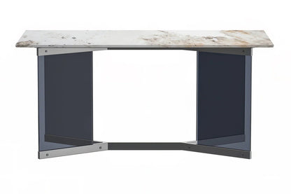 Oryn Modern Rectangular Dining Table with Glass/Sintered Stone Tabletop - Elax Furniture