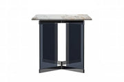 Oryn Modern Rectangular Dining Table with Glass/Sintered Stone Tabletop - Elax Furniture