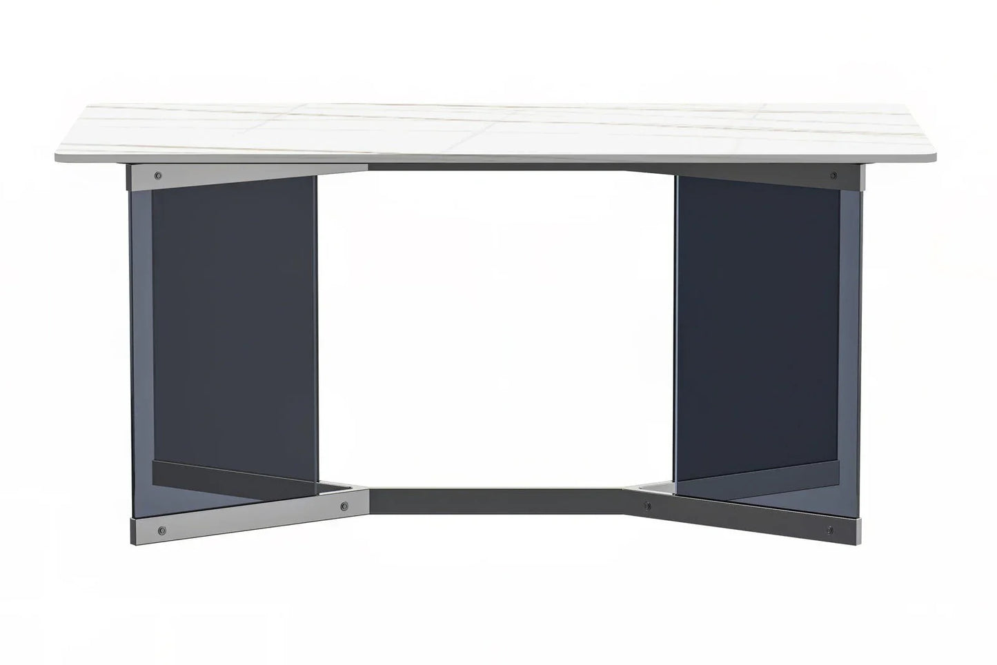Oryn Modern Rectangular Dining Table with Glass/Sintered Stone Tabletop - Elax Furniture