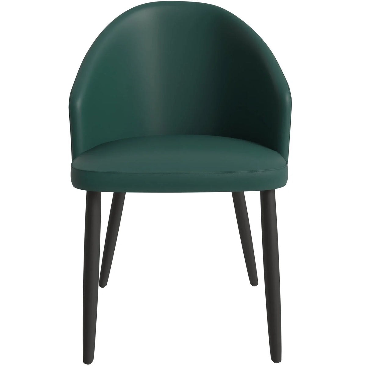 Paradiso Dining Chairs Leather Seat and Curved Back with Oak Wood Legs - Elax Furniture
