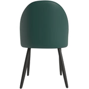 Paradiso Dining Chairs Leather Seat and Curved Back with Oak Wood Legs - Elax Furniture