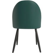 Paradiso Dining Chairs Leather Seat and Curved Back with Oak Wood Legs - Elax Furniture