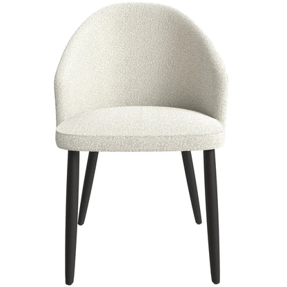 Paradiso Dining Chairs Leather Seat and Curved Back with Oak Wood Legs - Elax Furniture