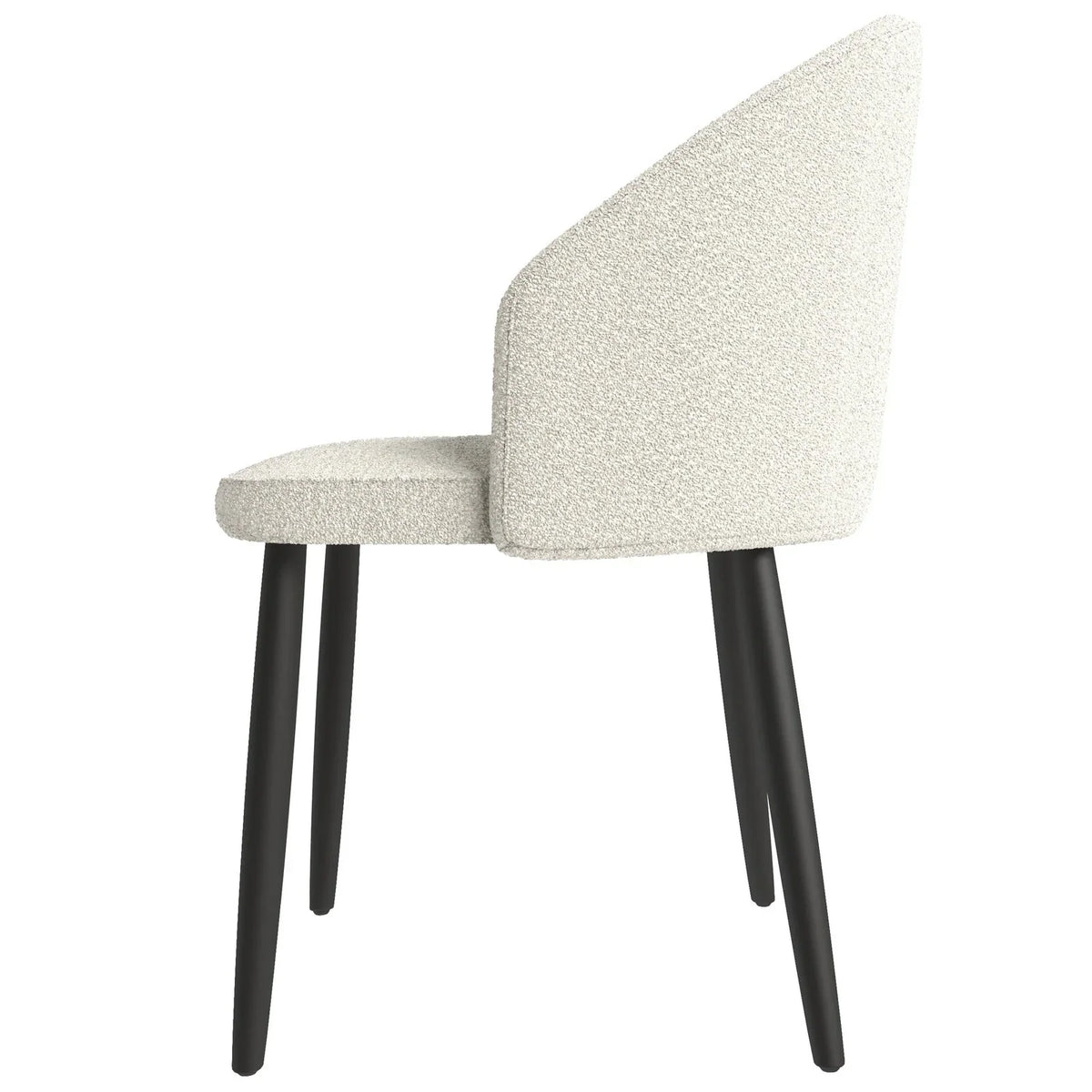 Paradiso Dining Chairs Leather Seat and Curved Back with Oak Wood Legs - Elax Furniture