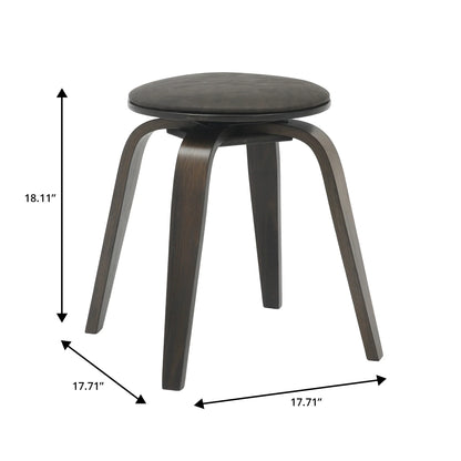 Pelya Mordern Wooden Dining Stool With Walnut Color Frame - Elax Furniture