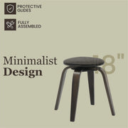 Pelya Mordern Wooden Dining Stool With Walnut Color Frame - Elax Furniture