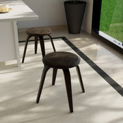 Pelya Mordern Wooden Dining Stool With Walnut Color Frame - Elax Furniture