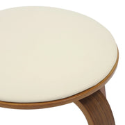 Pelya Mordern Wooden Dining Stool With Walnut Color Frame - Elax Furniture
