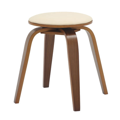 Pelya Mordern Wooden Dining Stool With Walnut Color Frame - Elax Furniture