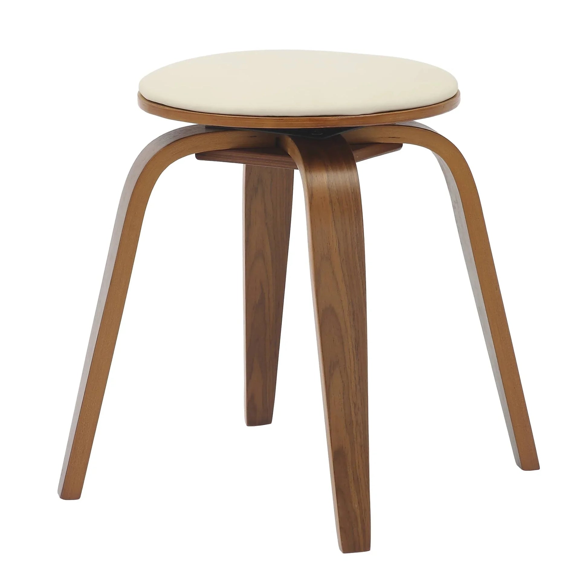 Pelya Mordern Wooden Dining Stool With Walnut Color Frame - Elax Furniture