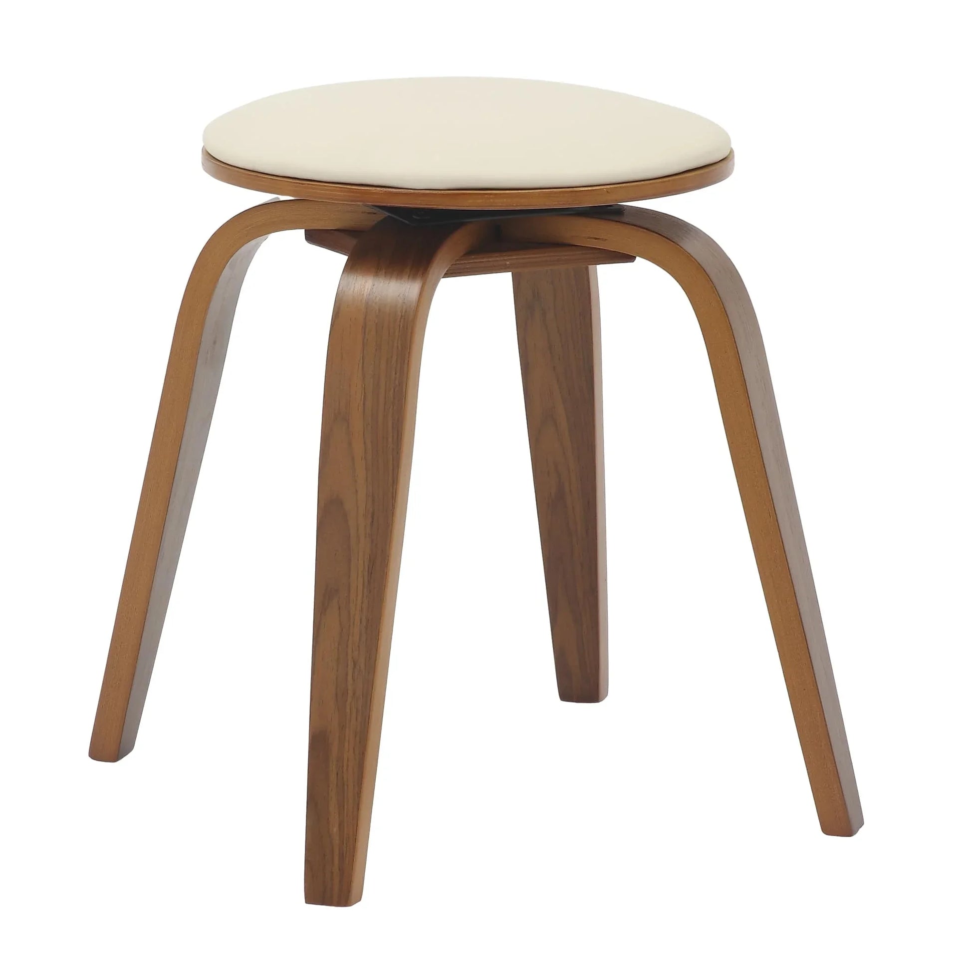 Pelya Mordern Wooden Dining Stool With Walnut Color Frame - Elax Furniture