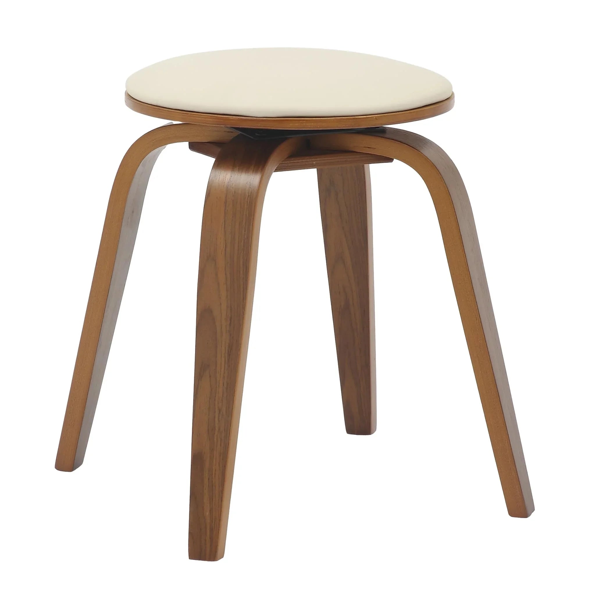 Pelya Mordern Wooden Dining Stool With Walnut Color Frame - Elax Furniture