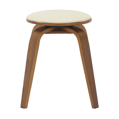 Pelya Mordern Wooden Dining Stool With Walnut Color Frame - Elax Furniture