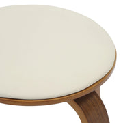 Pelya Mordern Wooden Dining Stool With Walnut Color Frame - Elax Furniture