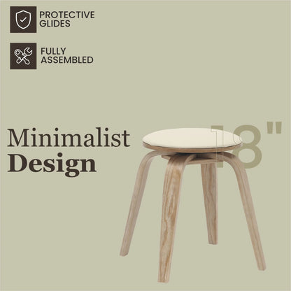 Pelya Mordern Wooden Dining Stool With Walnut Color Frame - Elax Furniture