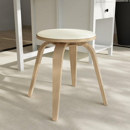 Pelya Mordern Wooden Dining Stool With Walnut Color Frame - Elax Furniture