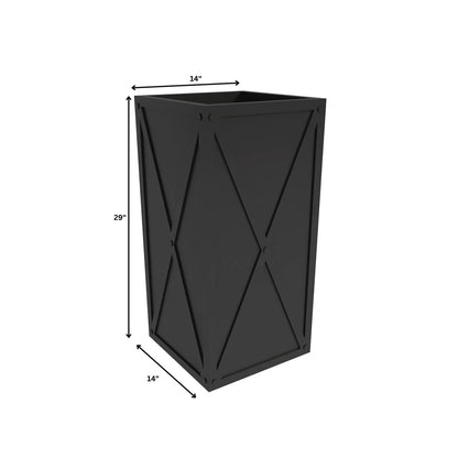 Papyrus Indoor Outdoor Fiberstone and Clay Rectangular Planter with Drainage Holes - Elax Furniture