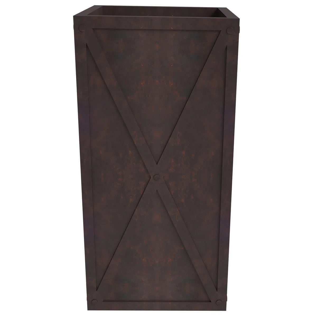 Papyrus Indoor Outdoor Fiberstone and Clay Rectangular Planter with Drainage Holes - Elax Furniture