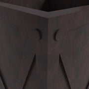 Papyrus Indoor Outdoor Fiberstone and Clay Rectangular Planter with Drainage Holes - Elax Furniture