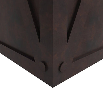 Papyrus Indoor Outdoor Fiberstone and Clay Rectangular Planter with Drainage Holes - Elax Furniture