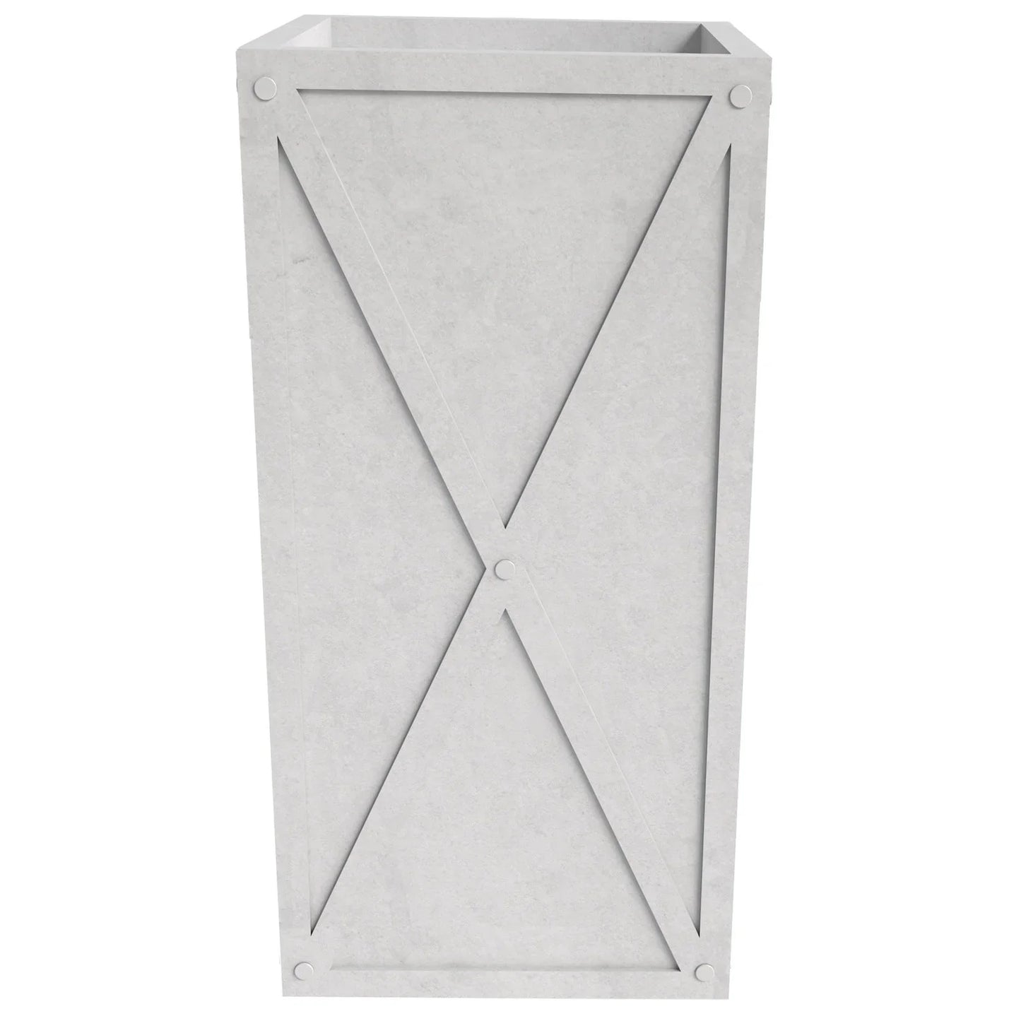 Papyrus Indoor Outdoor Fiberstone and Clay Rectangular Planter with Drainage Holes - Elax Furniture