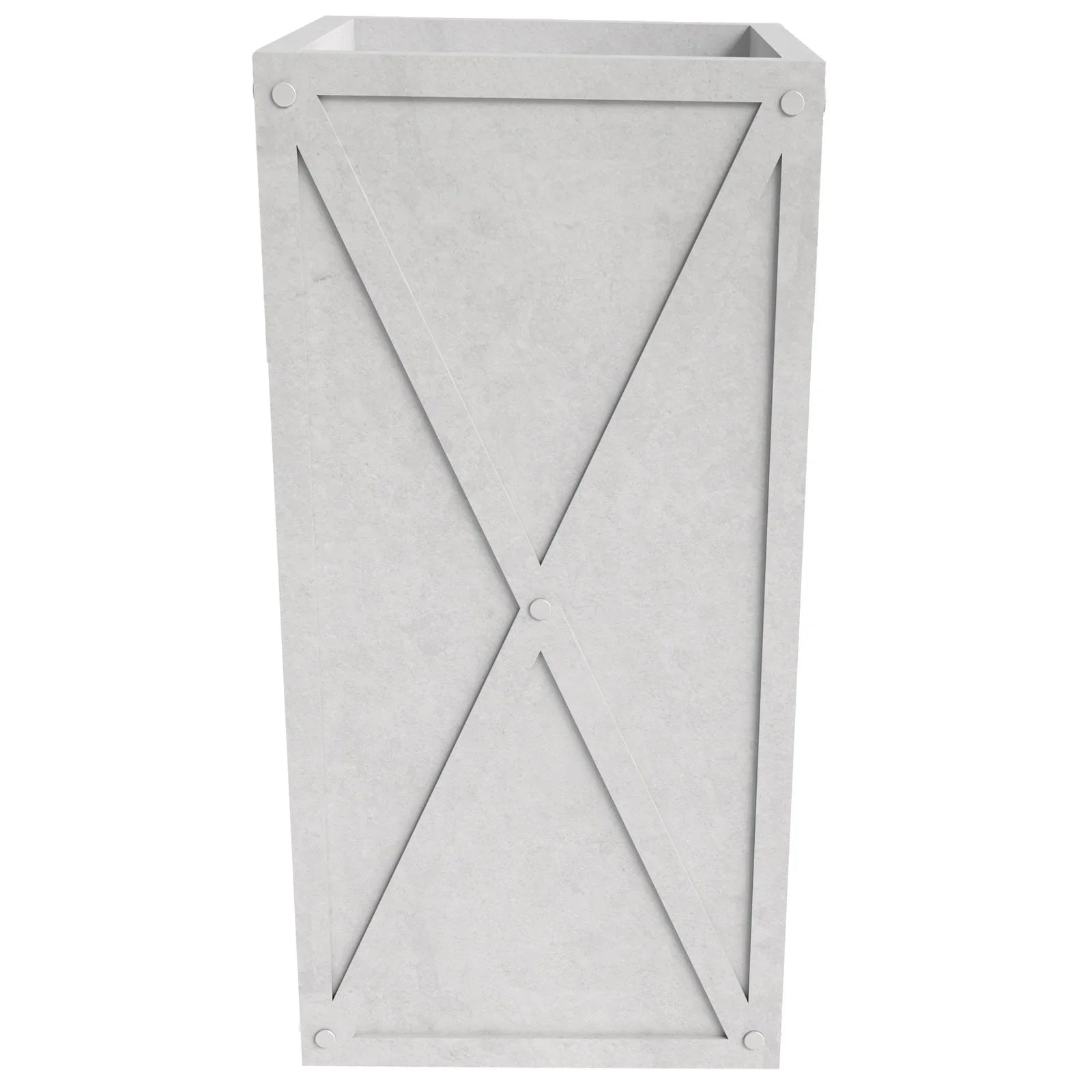 Papyrus Indoor Outdoor Fiberstone and Clay Rectangular Planter with Drainage Holes - Elax Furniture