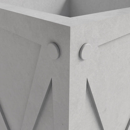 Papyrus Indoor Outdoor Fiberstone and Clay Rectangular Planter with Drainage Holes - Elax Furniture