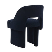 Quell Boucle Accent Chair Curved Open Back Design and Manufactured Wood Frame - Elax Furniture