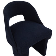 Quell Boucle Accent Chair Curved Open Back Design and Manufactured Wood Frame - Elax Furniture