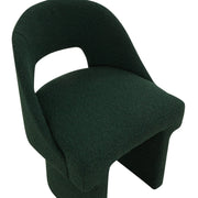 Quell Boucle Accent Chair Curved Open Back Design and Manufactured Wood Frame - Elax Furniture