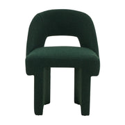 Quell Boucle Accent Chair Curved Open Back Design and Manufactured Wood Frame - Elax Furniture