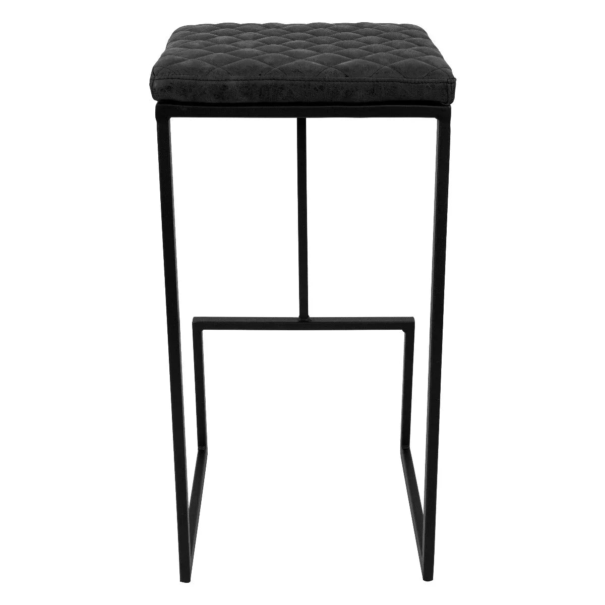 Quincy Leather Bar Stools With Metal Frame - Elax Furniture
