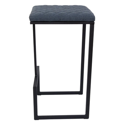 Quincy Leather Bar Stools With Metal Frame - Elax Furniture