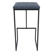 Quincy Leather Bar Stools With Metal Frame - Elax Furniture