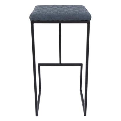 Quincy Leather Bar Stools With Metal Frame - Elax Furniture