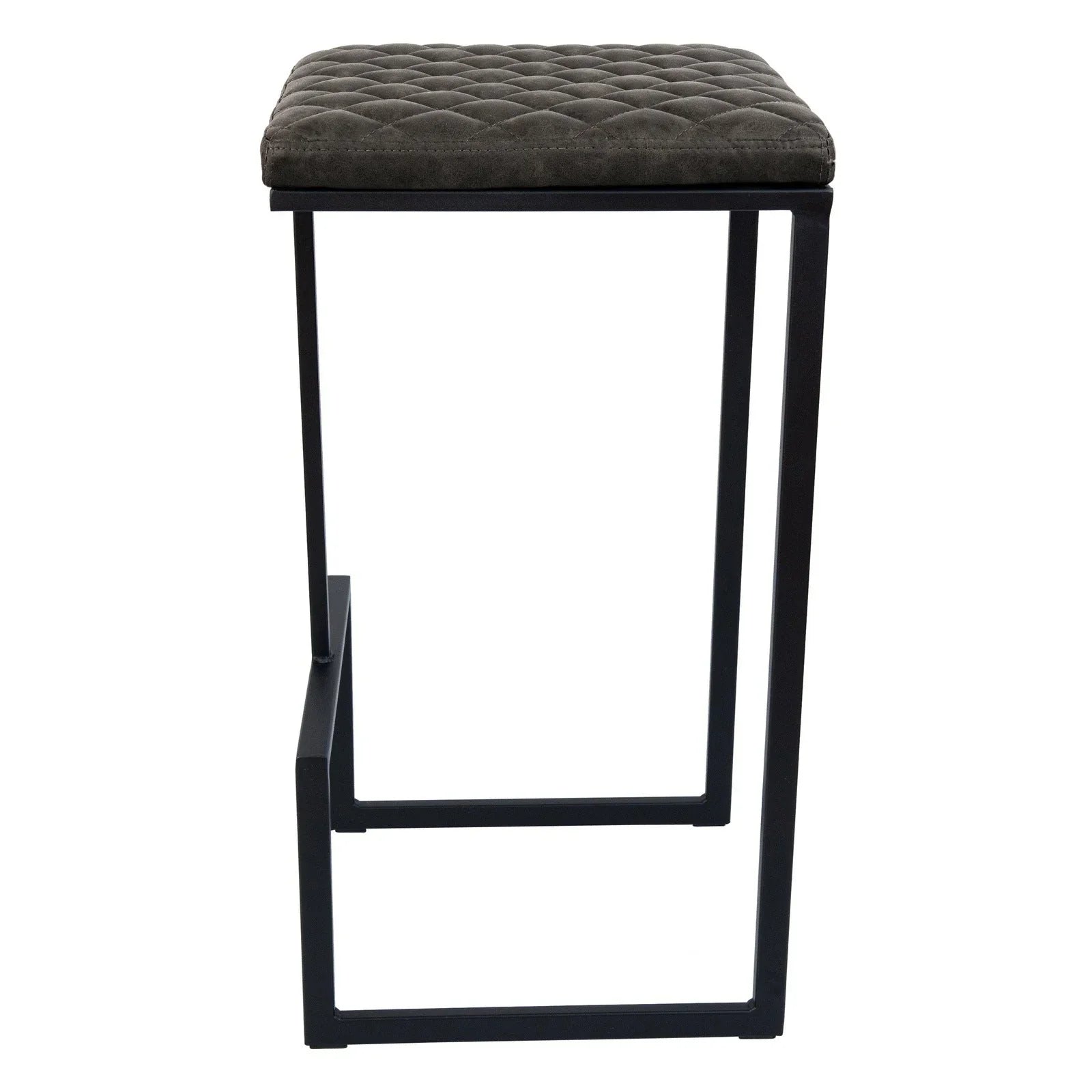 Quincy Leather Bar Stools With Metal Frame - Elax Furniture