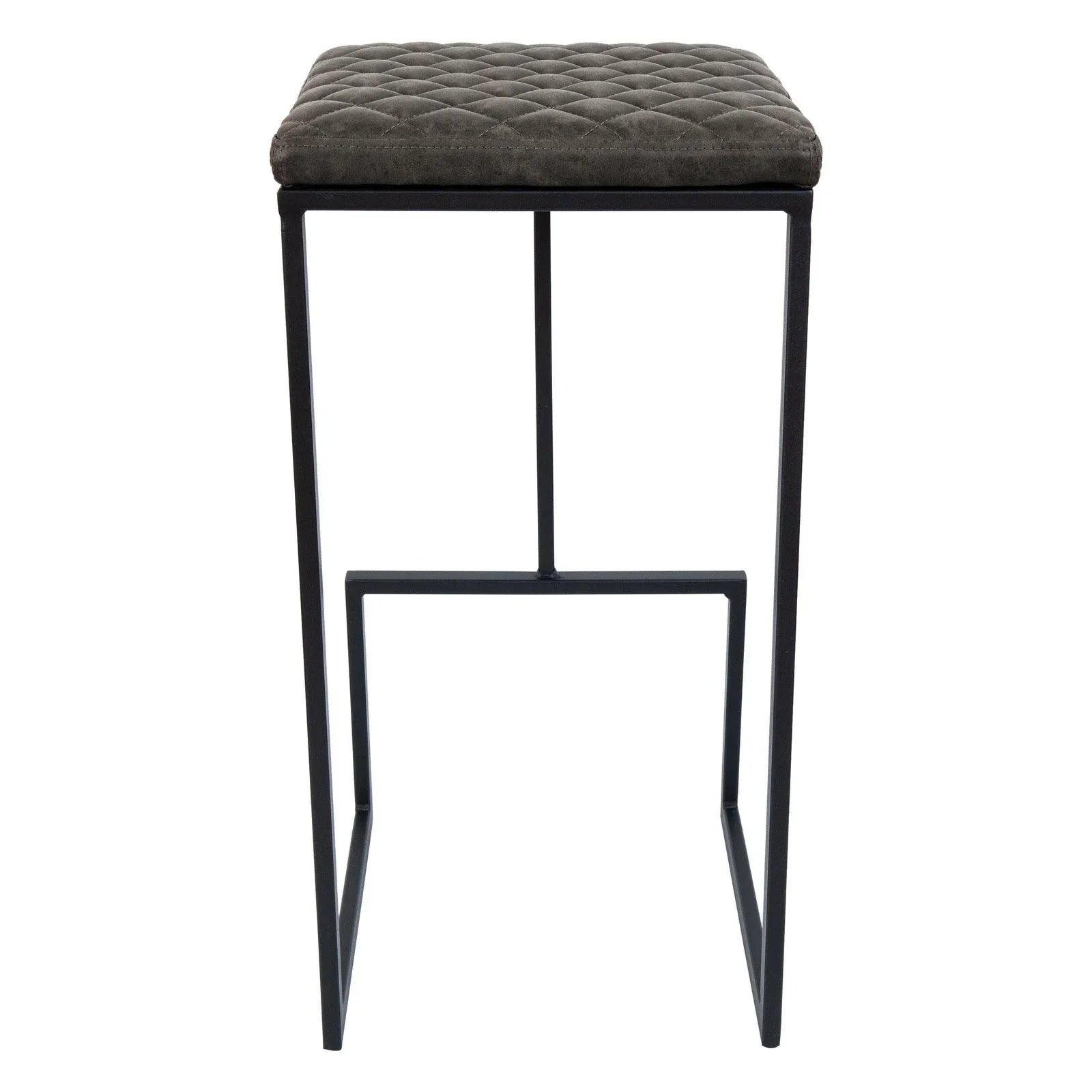 Quincy Leather Bar Stools With Metal Frame - Elax Furniture