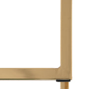 Quincy Quilted Stitched Leather Bar Stools With Gold Metal Frame - Elax Furniture