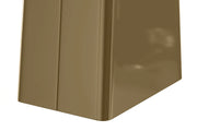Quinix Rectangular Dining Table with Sintered Stone or Glass Rectangular Top and Gold Stainless Steel Base - Elax Furniture