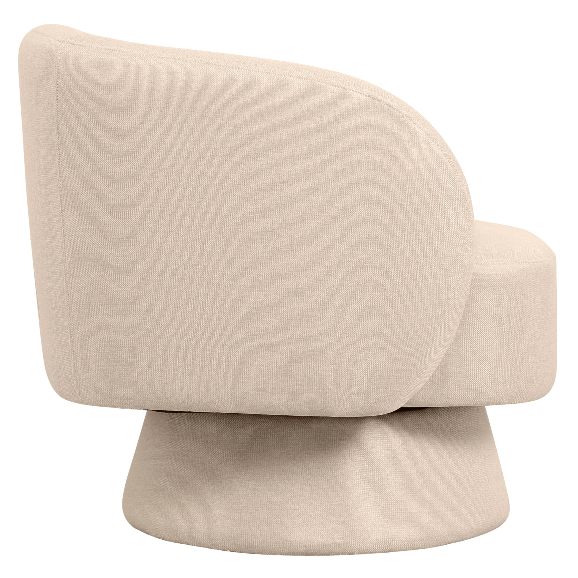 Raze Accent Chair Upholstered in Boucle/Linen/Velvet Armchair with Removable Round Base - Elax Furniture